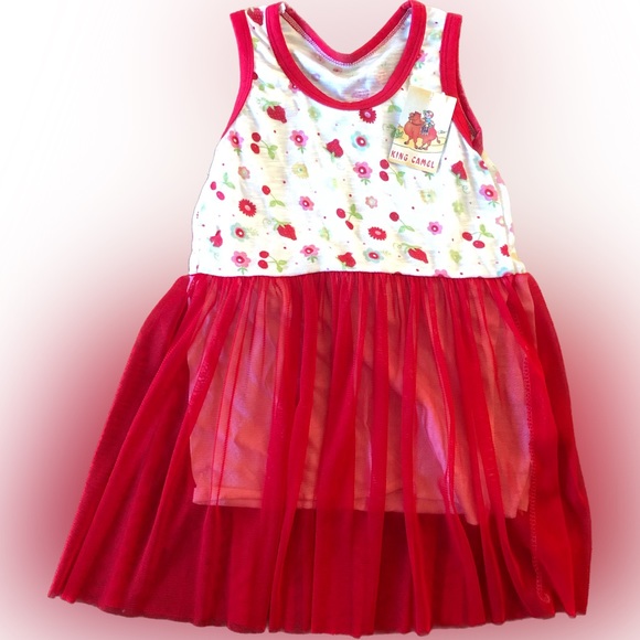 King Camel | Girls red dress - Picture 1 of 9